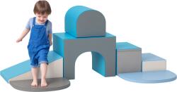HOMCOM 7 bucăți Modul motricitate copii parcurs motricitate copii din spumă EPE pentru copii în vârstă prescolară, multicolor | Aosom Romania (3D0-012V03MX)