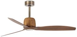 Faro Barcelona Ventilator de tavan FARO 33436 WEAVER M, Ø 128 cm, alamă/negru, cu telecomandă inclusă (FA33436)
