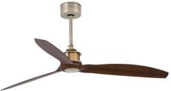 Faro Barcelona FARO 33398WT - Ventilator de tavan. JUST FAN M Ø 128 cm maro/alamă Wi-Fi Tuya + telecomandă (FA33398WT)