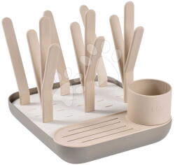 BÉABA Suport modular pentru sticle de lapte pentru bebeluși Forest Draining Rack Clay Gazelle Beaba pentru 6 sticle maro de la 0 luni (BE911751)
