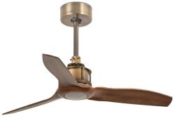 Faro Barcelona FARO 33428WT - Ventilator de tavan JUST FAN S, diam. 81 cm, maro/alamă, Wi-Fi Tuya + telecomandă (FA33428WT)