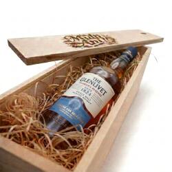 The Glenlivet Pachet Cadou Cutie de Lemn Personlizata Whisky The Glenlivet Founder's Reserve 40%, 0.7L