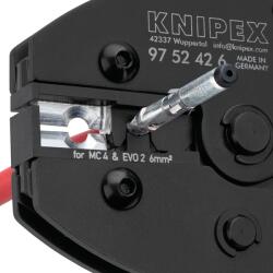 KNIPEX PreciForce 3 in 1 : taiere, dezizolare si sertizare conectori 6 mm MC4 / EVO2 (9752426) Cleste