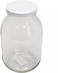 Gastro befőttesüveg 3 l, fehér csavaros fedél
