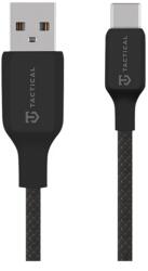 Tactical Stitch Thread USB / Type-C töltő- és adatkábel 27W 0.3m fekete 57983126580 (57983126580)