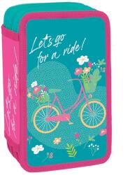 S-Cool Penar echipat cu 3 fermoare S-COOL SC3285, Motiv Let's go for a ride (SC3285) Penar