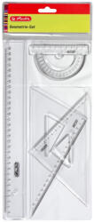 Herlitz Set geometrie 4 piese rigla/raportor/2 echere Herlitz (8700403)