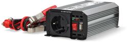 Nedis PIM30012FGY 12V DC - 230V AC inverter, 300W, csatlakozás: szivargyújtós, akku csipesz