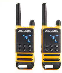 DynaScan Statie radio portabila PMR PNI Dynascan P19 446MHz 0.5W 16CH IP54 set 2 bucati (PNI-DYN-P19) Statii radio