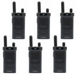 PNI Pachet statii radio portabile PNI PMR R60 446MHz 0.5W 16 canale tonuri 50 CTCSS si 104 DCS Scan blocare taste acumulatori 1200mAh set 6 (PNI-R60-6) Statii radio