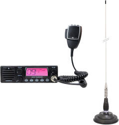 PNI Statie radio CB TTi TCB-900 EVO 12-24V 4W si antena CB PNI ML100 100CM 250W cu baza magnetica (TTI-PACK73) Statii radio