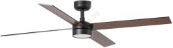 Faro Barcelona FARO 34356WT1S- LED вентилатор с димер RUDDER L 18W/230V CCT Ø 132 cm кафяв/черен WT + дистанционно управление (FA34356WT1S)