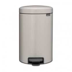 Brabantia Cos de gunoi cu pedala Brabantia NewIcon 1010440, 12 l, Inchidere lenta, Baza antiderapanta, Gri deschis (1010440) Cos de gunoi