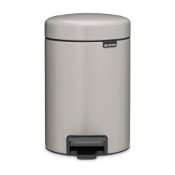 Brabantia Cos de gunoi cu pedala Brabantia NewIcon 1010433, 3 l, Inchidere lenta, Baza antiderapanta, Gri deschis (1010433) Cos de gunoi