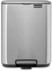 Brabantia Cos de gunoi Brabantia Bo Pedal 1010142, 7 l, Inchidere lenta, Baza cauciucata, Rezistent la amprente, Otel inoxidabil (1010142) Cos de gunoi