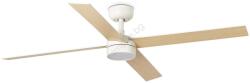 Faro Barcelona Faro 34355wt1s - led димируем вентилатор rudder l 18w/230v cct диаметър 132 см бежово/бяло wt + дистанционно управление (fa34355wt1s)