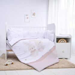 Lorelli ágynemű garnitúra Trend kombi ágyhoz, Honey Bunny Beige - pepita