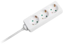 V-TAC Prelungitor 3 căi, 16A, cablu 3G1.5mm2, 1.5 m, alb, V-Tac SKU-8754 (SKU-8754)
