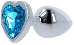 1Sexy Aнален разширител със син кристал сърце Heart Plug
