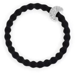 By Eloise London Silver Diamanté Moon Black