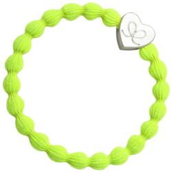 By Eloise London Silver Heart Hajgumi nőknek színes Neon Lemon Yellow