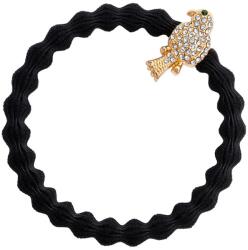 By Eloise London Bling Charms Gold Diamanté Bird Hajgumi nőknek színes fekete