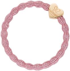 By Eloise London Metallic Gold Heart Hajgumi nőknek színes Rose Pink