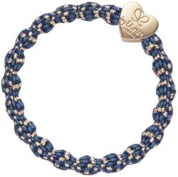 By Eloise London Metallic Gold Heart Hajgumi nőknek színes Blueberry