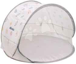 Beaba Strandsátor gyerekeknek Breezy Anti UV Tent Clay Earth Beaba 360°-os szellőzéssel homok- és rovarvédelemmel 120×85 cm bézs mintás 0-36 hó korosztálynak (BE930372)