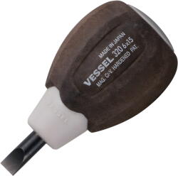 Vessel Csavarhúzó lapos 6.0 x 15 mm marok - FA NYELŰ - NON SLIP - Vessel (11327C5)
