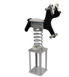 KBT Balansoar Pe Arc Pentru Copii Panda, HDPE, Cu Prindere In Beton KBT (KBT177.004.001.001)