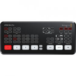 Blackmagic Design ATEM Mini Pro ISO mixer video de producție live cu 4 intrări HDMI și înregistrare multi-stream