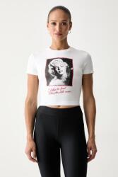 Guess crop top pentru femei cu vâscoză MARILYN MONROE PPY2-TSD17G_00X (W6YI64.K6710)