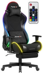 Huzaro Force 5.7 gamer szék, fekete RGB LED