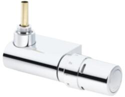 Danfoss VHX-Mono Szett törölközőszárítós radiátorhoz, sarok, RAX érzékelővel, RAL9016 013G4287 (013G4287)