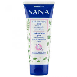 Sana lábápoló krém 100ml frissítő 3in1 - doktorpatika