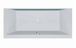 Kolpa San COPELIA LIGHT-FS fehér színű térben álló kád átlátszó akril fallal lefolyó garnitúra up&down rendszerrel 180X80 (590150)