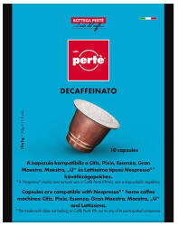 Caffe perte Kávékapszula CAFFÉ PERTÉ koffeinmentes 100% arabica 10 darab/doboz (NES003)