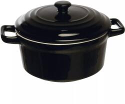 Tognana Mininova Lexa Black cratiță ceramică cu capac 400 ml, diametru 150 mm