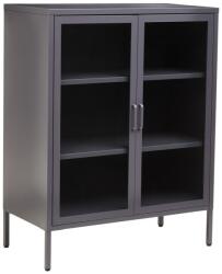 Premier Housewares Сива стоманена витрина 80x102x40 cm Acier - Premier Housewares (2406591)