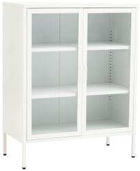 Premier Housewares Бяла стоманена витрина 80x102x40 cm Acier - Premier Housewares (2406590)