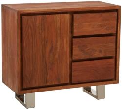 Premier Housewares Скрин от масивна акация в тъмно естествен цвят 92x82x40 cm Simla - Premier Housewares (5528449)