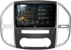 HUB64 - S8 Series Navigatie Mercedes Benz Vito (2016+) 8GB RAM Android Octacore Slot Sim 4G DSP GPS Wi-FI Carplay Android Auto USB Bluetooth Waze Touchscreen 10.1 Inch (HB-6410008+AD-BGRKIT407V3)