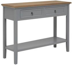 Premier Housewares Сива конзолна маса от масивна Пауловния 34, 5x99 cm Henley - Premier Housewares (2405507)