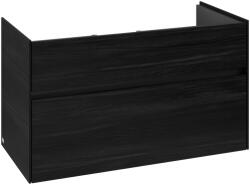 Villeroy & Boch Dulap baza suspendat Villeroy & Boch Collaro cu 2 sertare, 95.4x44.4cm, Black Oak (C01100AB)