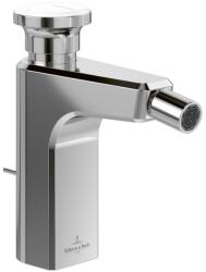 Villeroy & Boch Baterie bideu Villeroy & Boch Vea ViPush, ventil pop-up, crom-alb (TVB11700100261)