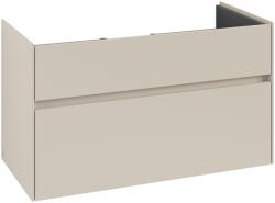 Villeroy & Boch Dulap baza suspendat Villeroy & Boch Collaro cu 2 sertare, 95.4x44.4cm, Cashmere Grey (C01100VN)