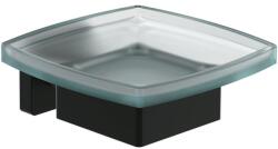 Villeroy&Boch Savoniera cu suport de perete Villeroy & Boch Elements Striking negru mat (TVA152020000K5)