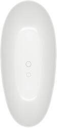 Villeroy & Boch Cada ovala freestanding Villeroy & Boch Antao 170x75cm, cu sistem de umplere prin baza SilentFlow, Stone White (UBQ170TAO7TV-RW)