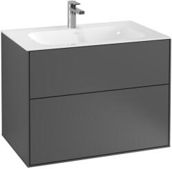 Villeroy & Boch Dulap baza suspendat Villeroy & Boch Finion cu 2 sertare, 80x59x50cm, Anthracite Matt Laquer (F01000GK)